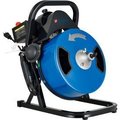 Global Equipment Global Industrial„¢ Drain Cleaner For 2-4" Pipe, 220 RPM, 75' Cable D02-003C